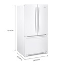 Whirlpool® 36-Inch Wide Full-Depth French Door Bottom Mount Refrigerator - 25 cu. ft. WRFF3036RW