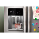 Whirlpool® 36-inch Full Depth Side-by-Side Refrigerator with Prep &amp; Store Bins WRSF6536RZ
