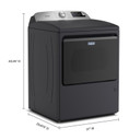 Maytag® 7.4 Cu. Ft. Top Load Electric Dryer with Extra Power and Advanced Moisture Sensing YMED6205RF