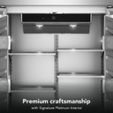 Kitchenaid® 20.8 Cu. Ft. 36" Built-In French Door Bottom Mount Refrigerator with Platinum Interior KBFN536SJP