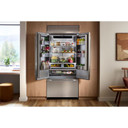 Kitchenaid® 20.8 Cu. Ft. 36" Built-In French Door Bottom Mount Refrigerator with Platinum Interior KBFN536SPS