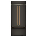 Kitchenaid® 20.8 Cu. Ft. 36" Built-In French Door Bottom Mount Refrigerator with Platinum Interior KBFN536SBE