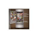 Kitchenaid® 20.8 Cu. Ft. 36" Built-In Bottom Mount Refrigerator with Platinum Interior KBBL336SPS
