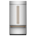 Kitchenaid® 24.2 Cu. Ft. 42"" Built-In French Door Bottom Mount Refrigerator with Platinum Interior KBFN542SPS