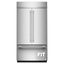 Kitchenaid® 24.2 Cu. Ft. 42"" Built-In French Door Bottom Mount Refrigerator with Platinum Interior KBFN542SPS