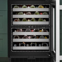 Kitchenaid® 24" Undercounter Wine Cellar with Full-Extension Metal-Front Racks KUWR324SSB
