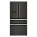 Kitchenaid® 29 cu. ft. French Door Refrigerator with Exterior Water and Ice and FreshChill™ Full-Width Refrigerated Drawer KRMF436SBE