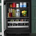 Kitchenaid® 24" Beverage Center with Glass Door and Wood-Front Racks KUBR524SPS