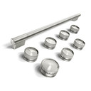 Stainless Steel Handle and Knob Hardware Accessory Kit for KitchenAid® 36" Commercial-Style Dual Fuel Range W11774728