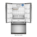 Kitchenaid® 22 Cu. Ft. 36-Inch Counter-Depth French Door Refrigerator with Internal Water Dispenser KRFC136TPS