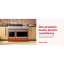 Kitchenaid® 48-Inch 6 Burner Commercial-Style Dual Fuel Range with Griddle KFDD948SSC