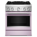 Kitchenaid® 30-Inch 4 Burner Commercial-Style Dual Fuel Range with No Preheat Air Fry Mode KFDS930SWF