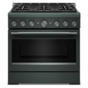 KitchenAid® 36-Inch 6 Burner Commercial-Style Gas Range with No Preheat Air Fry Mode KFGS936SJP