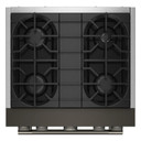 KitchenAid® 30-Inch 4 Burner Commercial-Style Dual Fuel Range with No Preheat Air Fry Mode KFDS930SBE