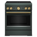 Kitchenaid® 30-Inch 4-Element Induction Freestanding Commercial-Style Range with Air Fry KFIS930SJP