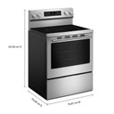 Kitchenaid® 5.3 Cu. Ft. Smart Freestanding Electric Range with Convection Cooking Modes YKFES330TPS