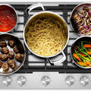 Kitchenaid® Gas-on-Metal Cooktop with 5 Versatile Burners and Edge-to-Edge Cast-Iron Grates KCGK330SSS