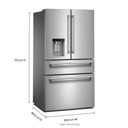 Maytag® 29 Cu. Ft. XL Capacity French Door Bottom Mount Refrigerator with In-Door-Ice® Dispensing System MRMF5436TZ