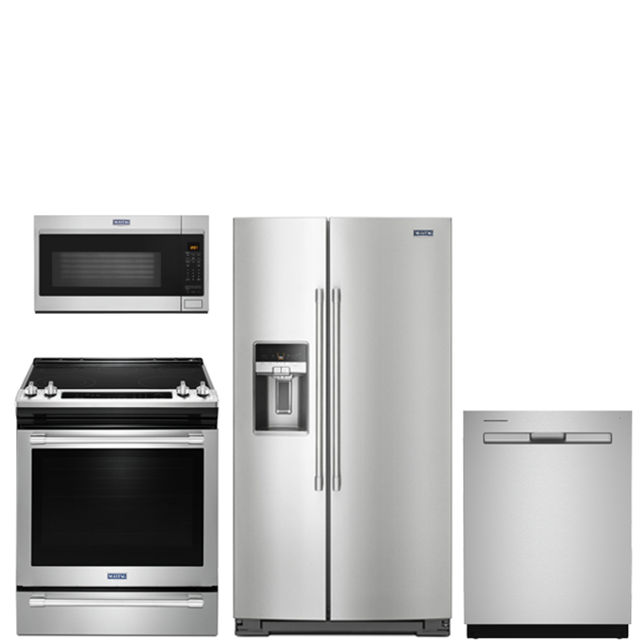 Maytag 4-piece Kitchen Suite 36-in Side-by-Side