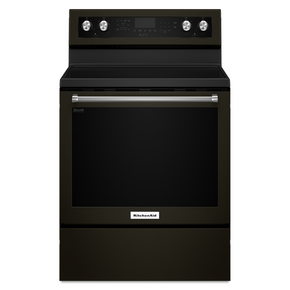 Kitchenaid® 30-Inch 5-Element Electric Convection Range YKFEG500EBS