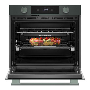 Kitchenaid® 30-inch Smart Electric Single Wall Oven with Assisted Cooking Modes - Juniper KOES730SJP