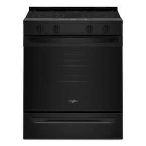 Whirlpool® 30-inch Electric Smart Range with No Preheat Mode and Steam Clean YWSES3330TB