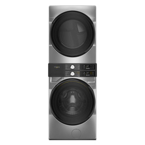 Whirlpool® Smart ENERGY STAR® Front Load Laundry Tower with FreshFlowTM Vent System and UV Clean Technology 5.2 cu. ft. I.E.C. Washer & 7.4 cu. ft. Electric Dryer YWEF5727TR