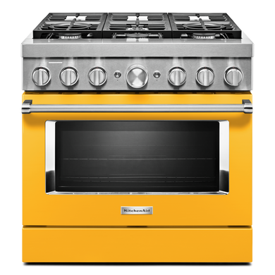 KitchenAid® 36'' Smart Commercial-Style Dual Fuel Range with 6 Burners KFDC506JYP