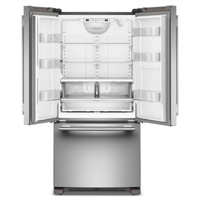 Kitchenaid® 22 Cu. Ft. 33-Inch Standard-Depth French Door Refrigerator with Internal Water Dispenser KRFF333SPS