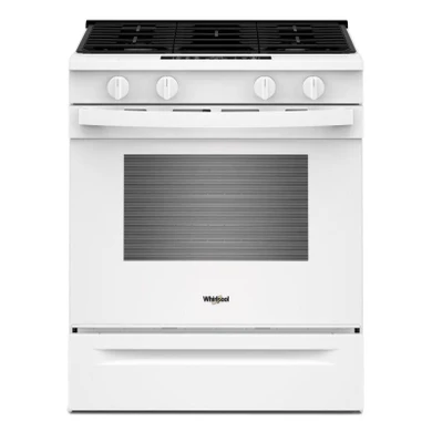 Whirlpool® 30-inch Gas Smart Range with Air Cooking Technology and Steam Clean WSGS4530TW