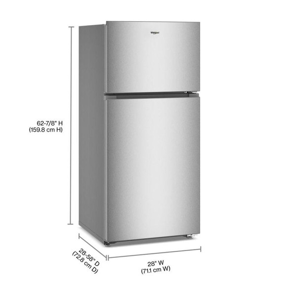 Whirlpool® 28-inch Wide Top Freezer Refrigerator with Total Coverage Cooling- 14 Cu. Ft. WRTX3314TZ