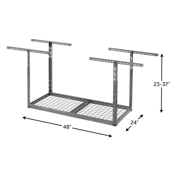 Gladiator® Overhead GearLoft™ Storage Rack 2' (61 cm) x 4' (121.9 cm) GALS24M1KG