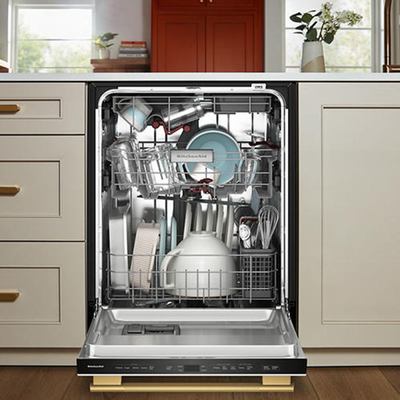 KitchenAid® 360° Max Jets™ Third Rack Dishwasher with ProDry™ System, 44 dBA KDTS424SPL