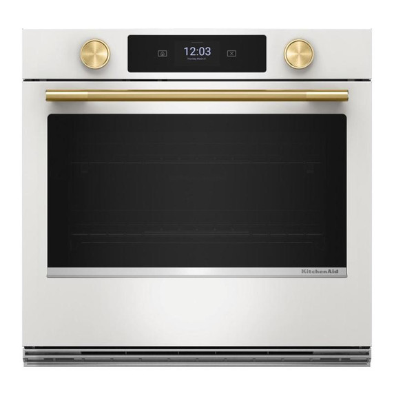 Kitchenaid® 30-inch Smart Electric Single Wall Oven with Assisted Cooking Modes KOES730SPL