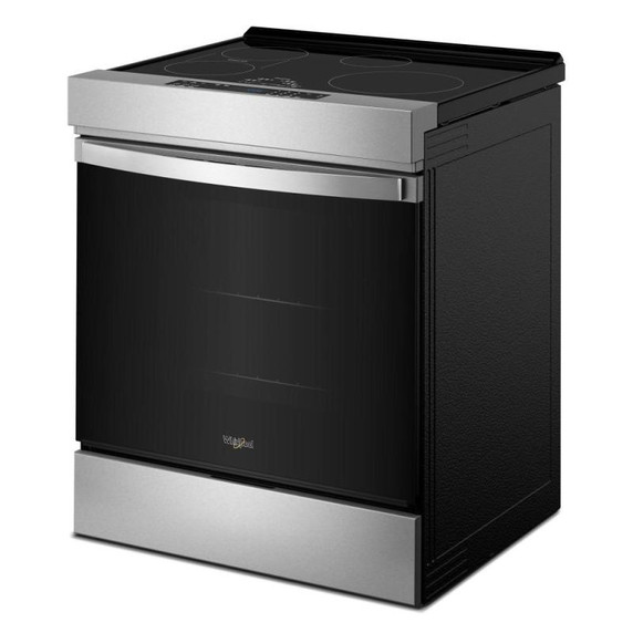Whirlpool® 30-inch Induction Slide In Range with No Preheat Air Fry and True Convection Advanced Air Cooking Technology WSIS5030TZ