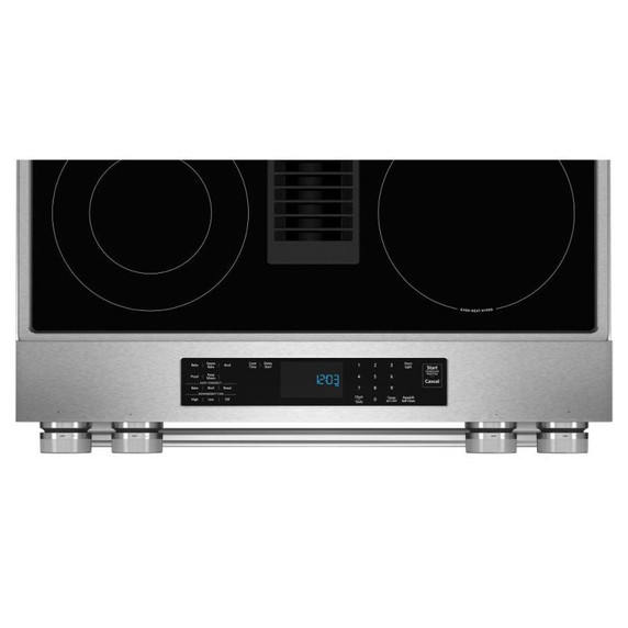Kitchenaid® 30-Inch 4-Element Electric Downdraft Slide-In Range KSEV730TPS