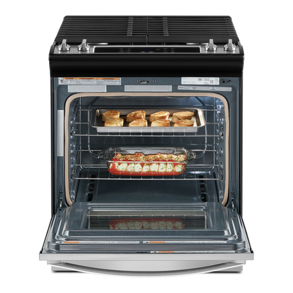 5.0 Cu. Ft. Whirlpool® Gas Range with Frozen Bake™ Technology WEG515S0LS