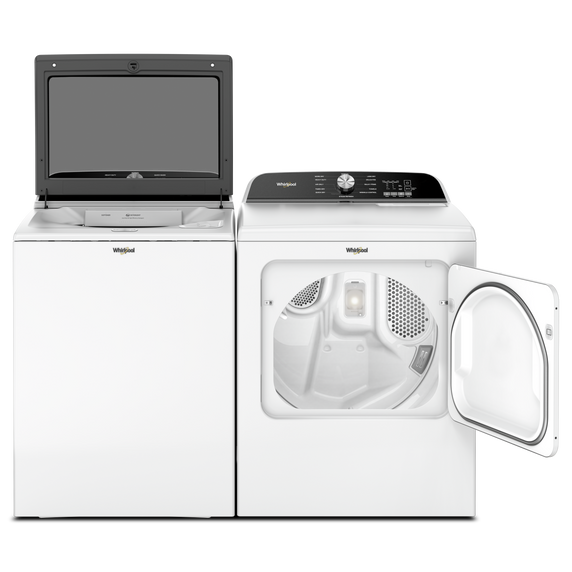 7.0 Cu. Ft. Whirlpool® Top Load Gas Dryer with Moisture Sensor WGD6150PW