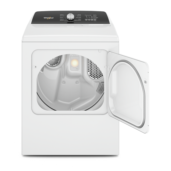 Whirlpool® 7.0 Cu. Ft. Top Load Electric Moisture Sensing Dryer with Steam YWED5050LW