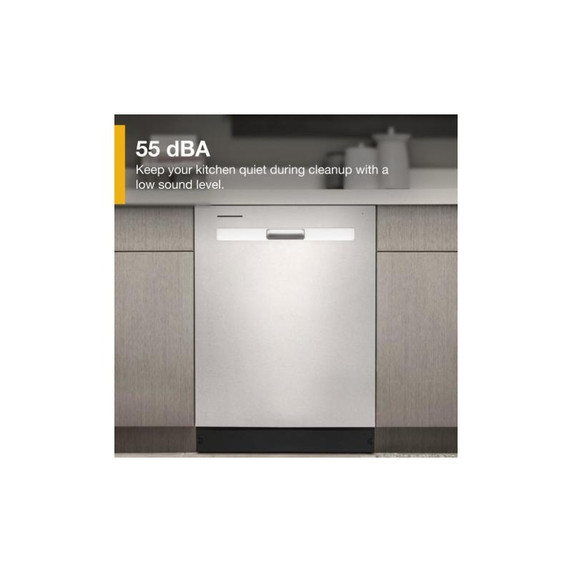 Whirlpool® Quiet Dishwasher with Boost Cycle and Pocket Handle WDP540HAMZ