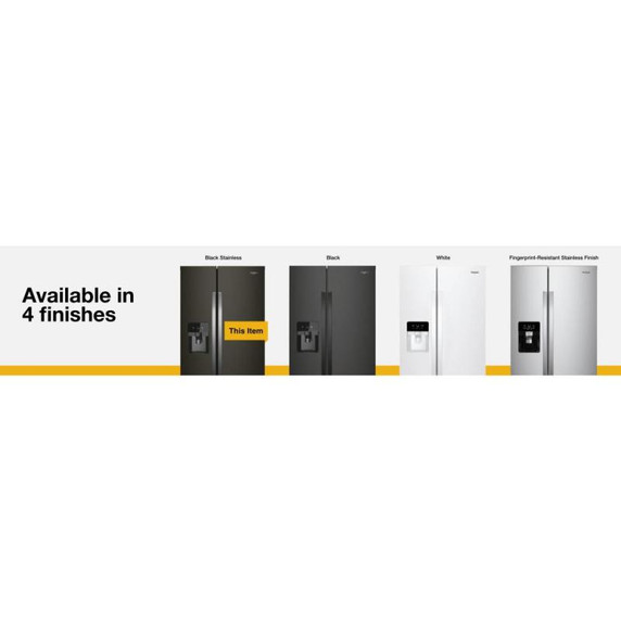 Whirlpool® 33-inch Wide Side-by-Side Refrigerator - 21 cu. ft. WRS321SDHV