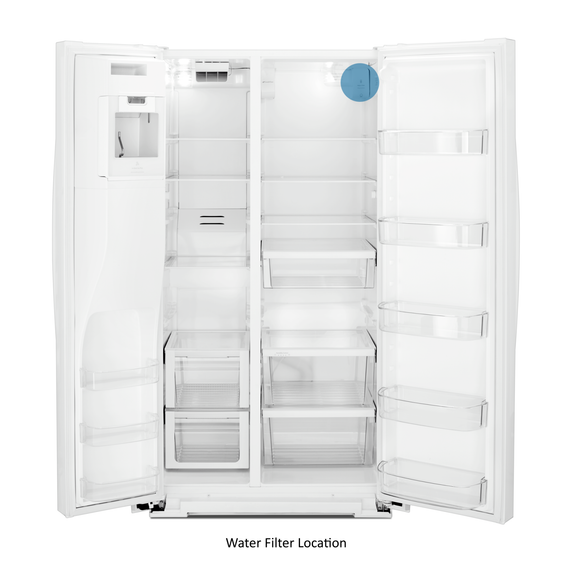 Whirlpool® 36-inch Wide Side-by-Side Refrigerator - 28 cu. ft. WRS588FIHW