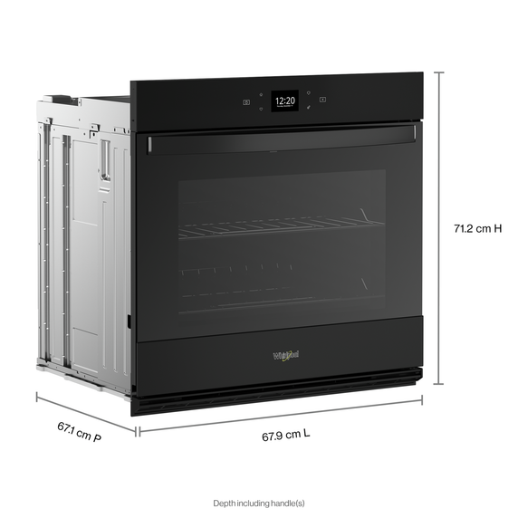 Whirlpool® 4.3 Cu. Ft. Single Wall Oven with Air Fry When Connected WOES5027LB