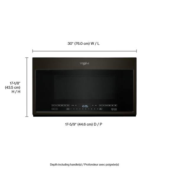 2.1 cu. ft. Over-the-Range Microwave with Steam cooking YWMH54521JV