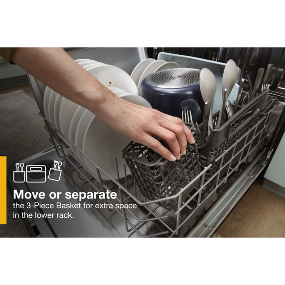 Whirlpool® Fingerprint Resistant Quiet Dishwasher with 3rd Rack & Large Capacity WDTA80SAKZ