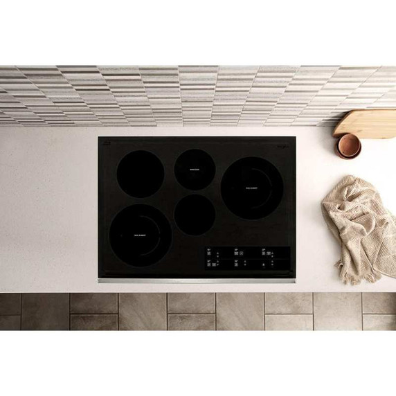Whirlpool® 30-inch Electric Ceramic Glass Cooktop with Two Dual Radiant Elements WCE97US0KS