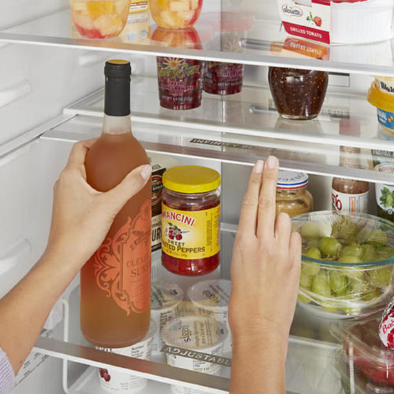 Whirlpool® 24-inch Wide Bottom-Freezer Refrigerator - 12.9 cu. ft. WRB543CMJV
