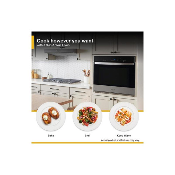 Whirlpool® 5.0 Cu. Ft. Single Self-Cleaning Wall Oven WOES3030LS