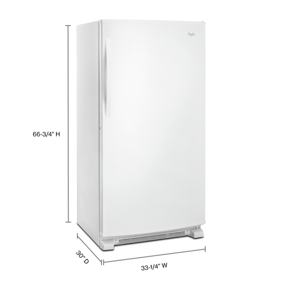 Whirlpool® 20 cu. ft. Upright Freezer with Temperature Alarm WZF79R20DW