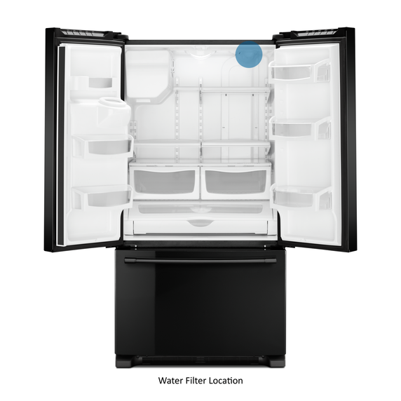 Maytag® 36- Inch Wide French Door Refrigerator with PowerCold® Feature - 25 Cu. Ft. MFI2570FEB